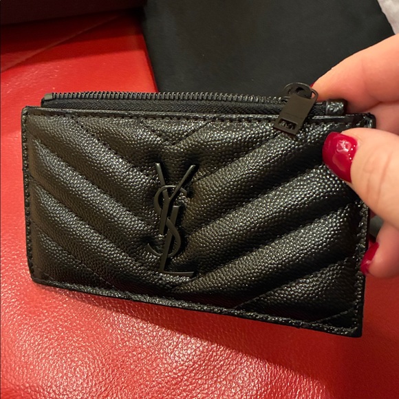 🖤SAINT LAURENT CARD CASE with zip - Picture 2 of 6